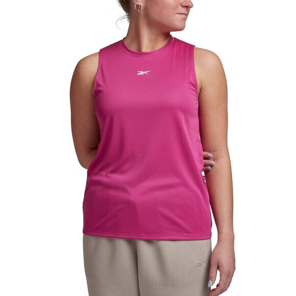 Reebok Women's Identity Performance Sleeveless Tank Top Pink Size L - Picture 1 of 1